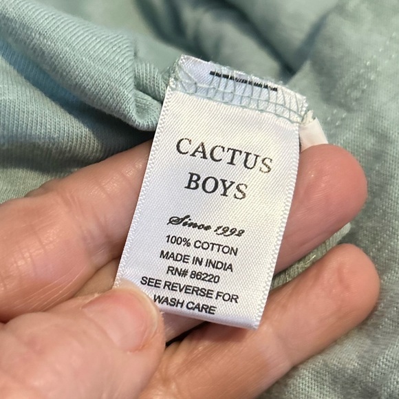 Cactus Boys Striped T-Shirt 13/14 100% cotton India k1 - Picture 4 of 5